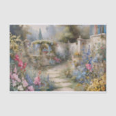 Papier Mousseline Découpage de jardin enchanté (Recto)