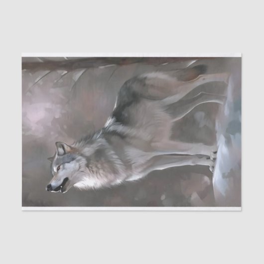 Papier Mousseline Découpage de la chanson d'hiver (Recto)