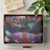 Papier Mousseline Découpage de la Chouette florale impressionniste (Cadeau)