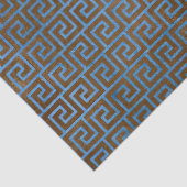 Papier Mousseline Découpage de la clé bleue et grecque Brown (Détail)