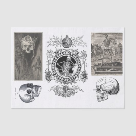 Papier Mousseline Découpage de la collection Halloween (Recto)