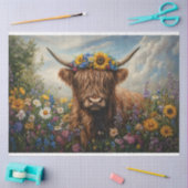 Papier Mousseline Découpage de la couronne de Fleur sauvage de vache (Artisanat)