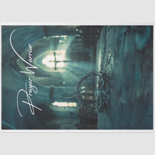 Papier Mousseline Découpage de la couronne de guerrier de prière (Recto)