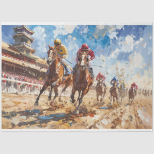 Papier Mousseline Découpage de la course Churchill Kentucky Derby