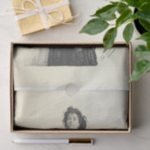 Papier Mousseline Découpage de la femme sauvage (Cadeau)