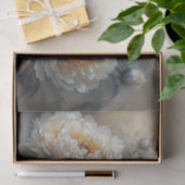 Papier Mousseline Découpage de la fleur de pivoine blanche (Cadeau)