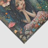 PAPIER MOUSSELINE DÉCOUPAGE DE LA FOREST FOREST DE CHAMPIGNONS (Détail)