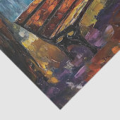 Papier Mousseline Découpage de la forêt automnale (Détail)