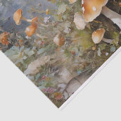 Papier Mousseline Découpage de la forêt de champignons enchantés (Détail)