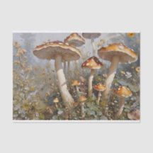 Découpage de la forêt de champignons enchantés