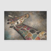 Papier Mousseline Découpage de la Giraffe de mosaïque (Recto)