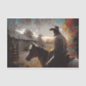 Papier Mousseline Découpage de la grange patinée (Recto)