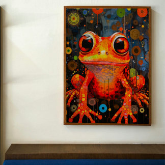 Papier Mousseline Découpage de la grenouille mosaïque