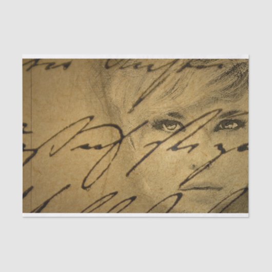 Papier Mousseline Découpage de la lettre de rupture  (Recto)