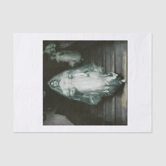 Papier Mousseline Découpage de la mariée fantôme d'Halloween (Recto)