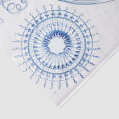 Papier Mousseline Découpage de la méduse bleue (Détail)