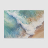 Papier Mousseline Découpage de la plage de couleur d'eau Sea Waves (Recto)