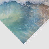 Papier Mousseline Découpage de la plage de couleur d'eau Sea Waves (Détail)