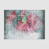 Papier Mousseline Découpage de la plume d'autruche des Tulipes rouge (Recto)