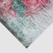 Papier Mousseline Découpage de la plume d'autruche des Tulipes rouge (Détail)