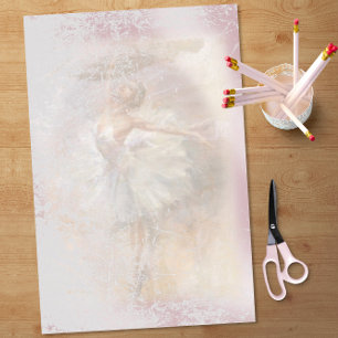 Papier Mousseline Découpage de la pochette de danse vintage Ballerin