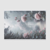 Papier Mousseline Découpage de la porte de jardin rose (Recto)