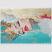 Papier Mousseline Découpage de la reine Abstraite Serene Majesty (Recto)