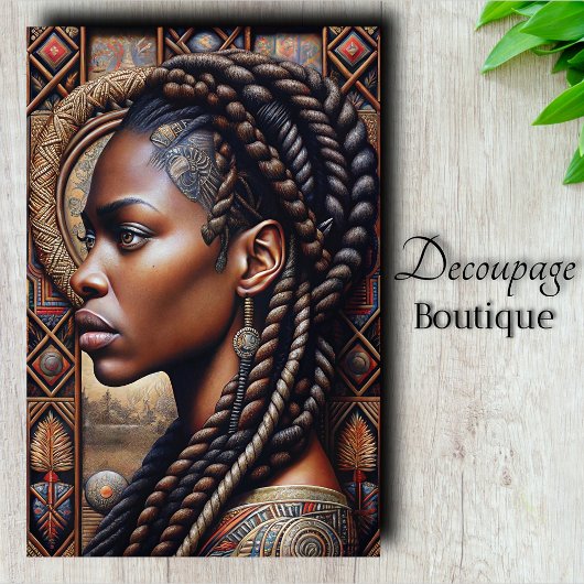 Papier Mousseline Découpage de la reine d'Afrique Regal
