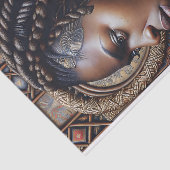 Papier Mousseline Découpage de la reine d'Afrique Regal (Détail)