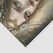 Papier Mousseline Découpage de la reine de la façade forestière (Détail)