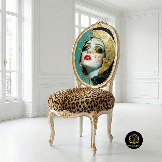 Papier Mousseline Découpage de la reine d'or brisée