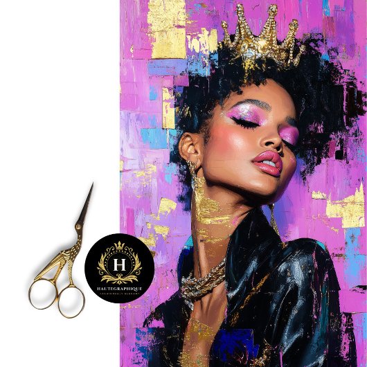 Papier Mousseline Découpage de la reine féministe