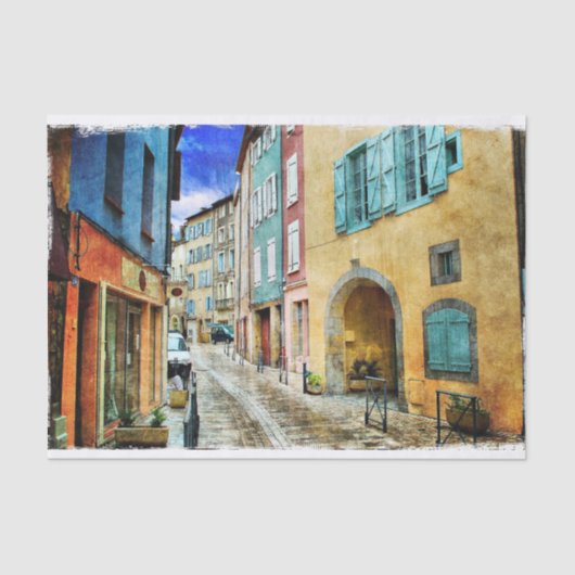 Papier Mousseline Découpage de la scène européenne (Recto)