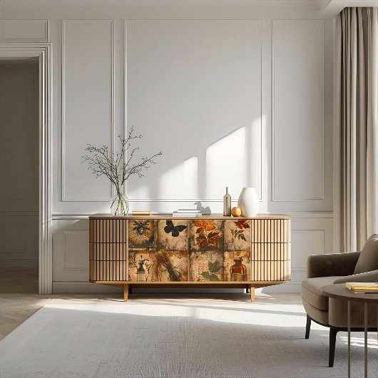 Papier Mousseline Découpage de la sépière d'automne de l'érable vict