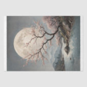 Papier Mousseline Découpage de la série Sakura sur la lune (Recto)
