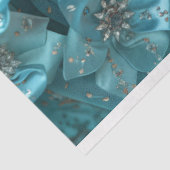 Papier Mousseline Découpage de la tête de cristal bleu turquoise (Détail)