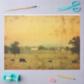 Papier Mousseline Découpage de la vache de cuisine agricole (Artisanat)