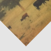 Papier Mousseline Découpage de la vache de cuisine agricole (Détail)