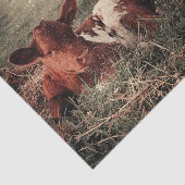 Papier Mousseline Découpage de la vaches rustiques de la ferme (Détail)