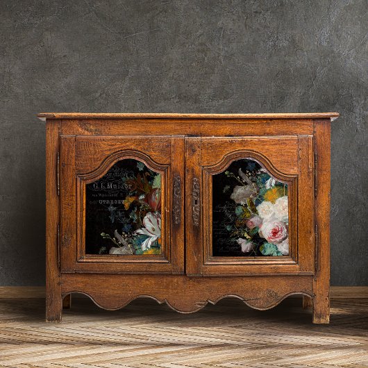 Papier Mousseline Découpage de la vie morte florale antique