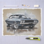 Papier Mousseline Découpage de la voiture de musculation (Artisanat)