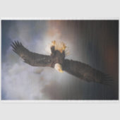 Papier Mousseline Découpage de l'aigle volant Queen Flying Bald (Recto)