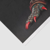 Papier Mousseline Découpage de l'alligator couleur Mardi Gra (Détail)