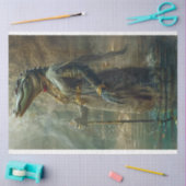 Papier Mousseline Découpage de l'alligator de style égyptien (Artisanat)