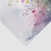 Papier Mousseline Découpage de l'aquarelle fleur sauvage (Détail)