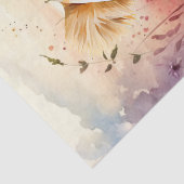 Papier Mousseline Découpage de l'aquarelle Fleur sauvage Lion Cub (Détail)