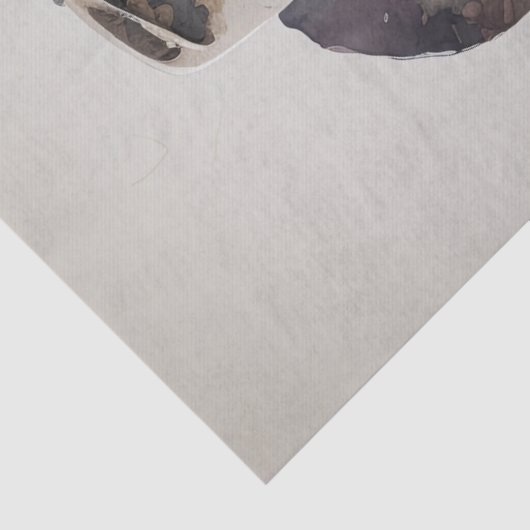 Papier Mousseline Découpage de l'aquarelle occidentale Cowboy (Détail)