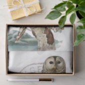 Papier Mousseline Découpage de l'arbre d'oiseau vintage (Cadeau)