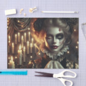 Papier Mousseline Découpage de l'arlequin gothique fascinant (Artisanat)