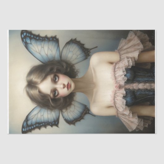 Papier Mousseline Découpage de l'effet papillon (Recto)